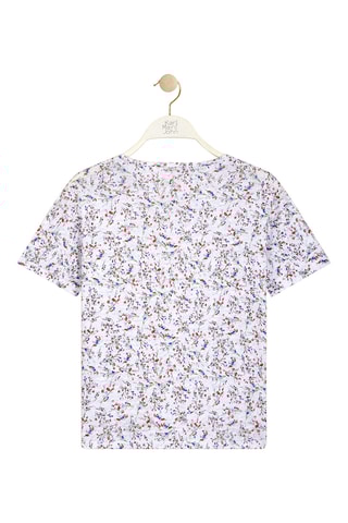 Linnen Geknoopte T-shirt Agatony - Wit