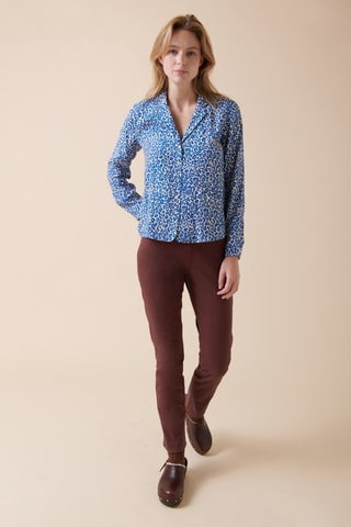 Blouse Chaillot - Marineblauw