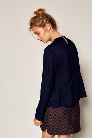 Top Frida - Marineblauw