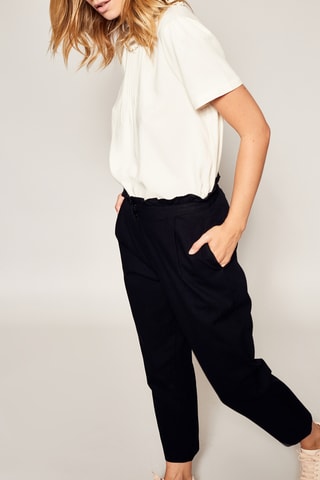 Pantalon en lin Pearl - Noir