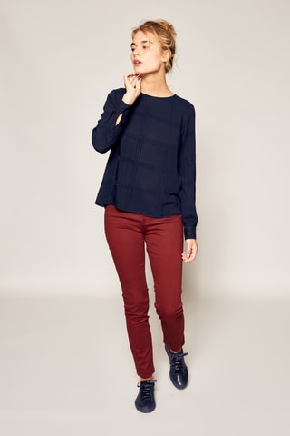 Top Frances - Marineblauw