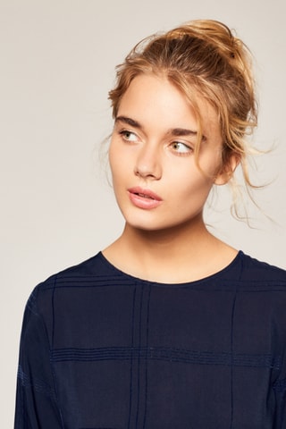 Top Frances - Marineblauw
