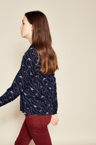 Blouse Charlot - Marineblauw