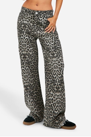 Rechte Jeans - Bruin