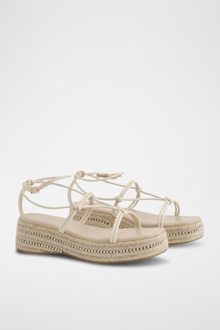 Platform Sandalen - Crèmekleurig
