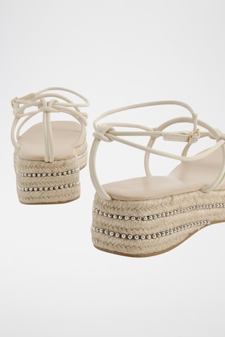 Platform Sandalen - Crèmekleurig