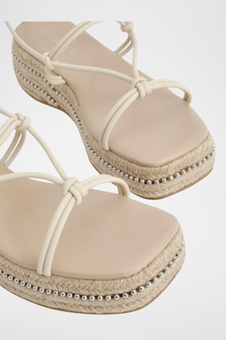 Platform Sandalen - Crèmekleurig