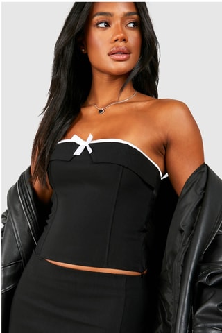 Strapless Top - Zwart