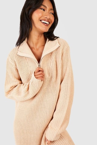 Trui-jurk - Beige