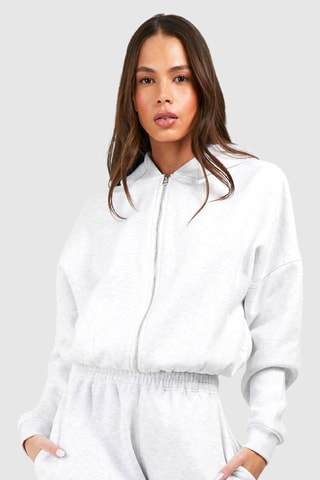 Oversized Sweater met Capuchon - Lichtgrijs