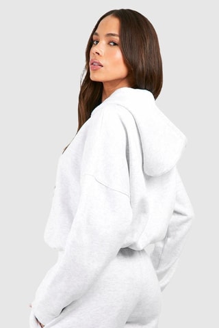 Oversized Sweater met Capuchon - Lichtgrijs