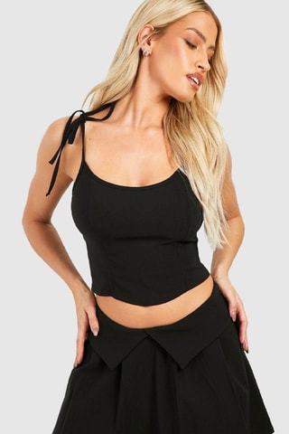 Crop Top - Zwart