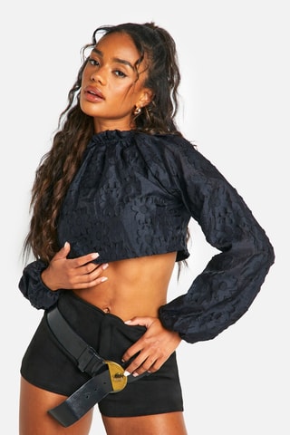 Crop Top - Zwart