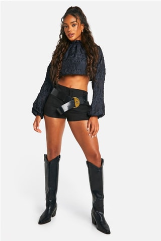 Crop Top - Zwart