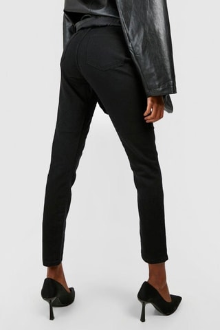 Jeans Skinny Hoge Taille - Zwart