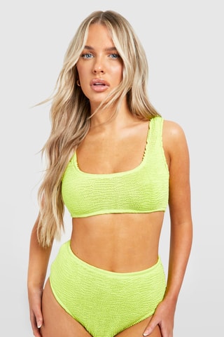 Bikinibroekje Hoge Taille - Geel