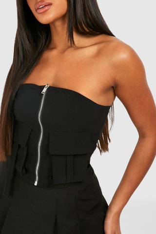 Top bustier - Noir