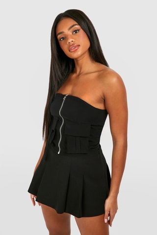 Top bustier - Noir
