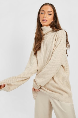 Oversized trui - Beige