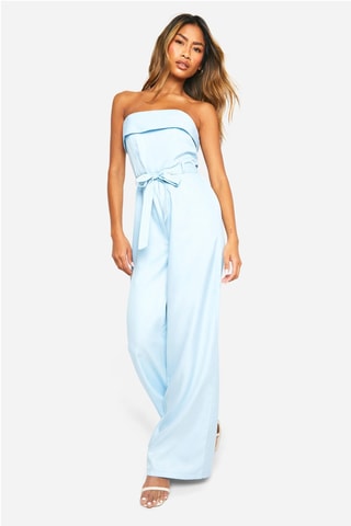 Strapless Jumpsuit - Lichtblauw