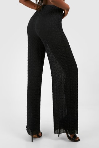 Rechte Broek Hoge Taille - Zwart