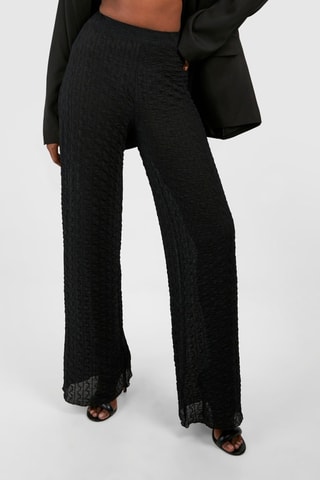 Rechte Broek Hoge Taille - Zwart