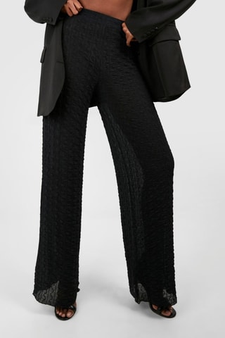 Rechte Broek Hoge Taille - Zwart