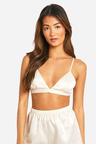 Crop Top en Short Hoge Taille - Ecru
