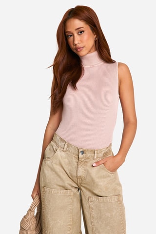 Mouwloze Bodysuit - Roze