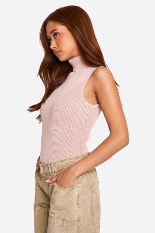 Mouwloze Bodysuit - Roze