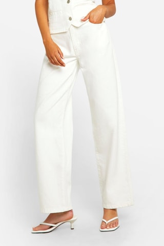 Rechte Jeans - Ecru
