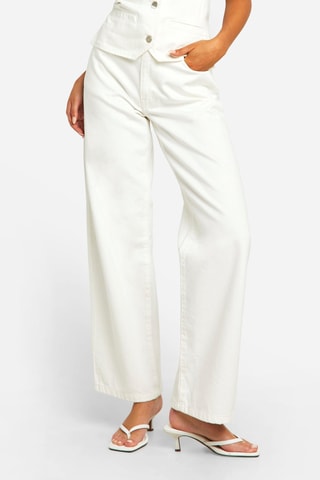 Rechte Jeans - Ecru