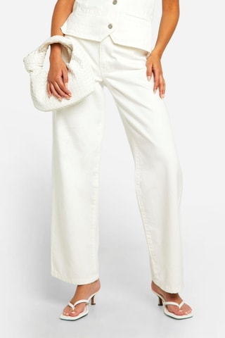 Rechte Jeans - Ecru