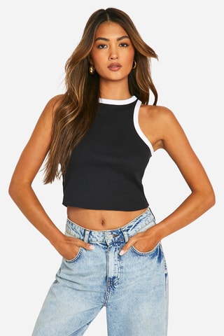 Crop Top - Zwart