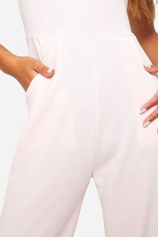Mouwloze Jumpsuit - Zachtroze