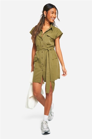 Blouse-jurk - Kaki