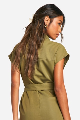 Blouse-jurk - Kaki