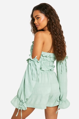 Crop Top en Short - Zeegroen