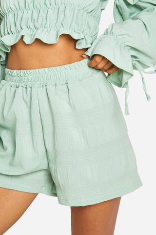 Crop Top en Short - Zeegroen
