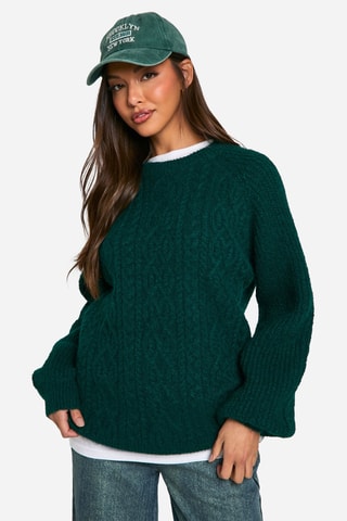 Oversized trui - Groen