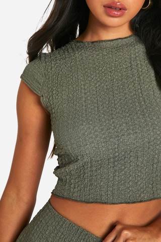 Crop Top - Olijfgroen