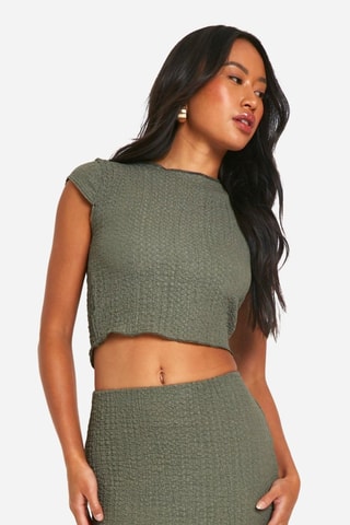 Crop Top - Olijfgroen