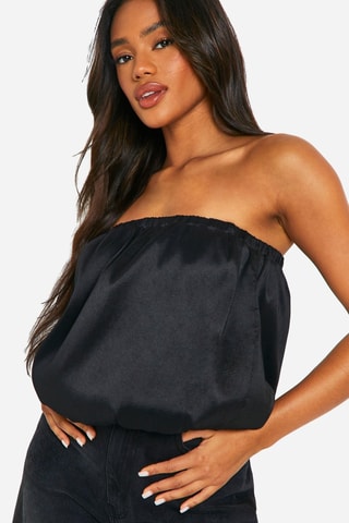 Strapless Top - Zwart