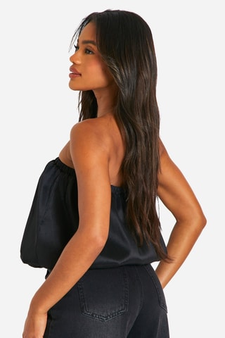 Strapless Top - Zwart