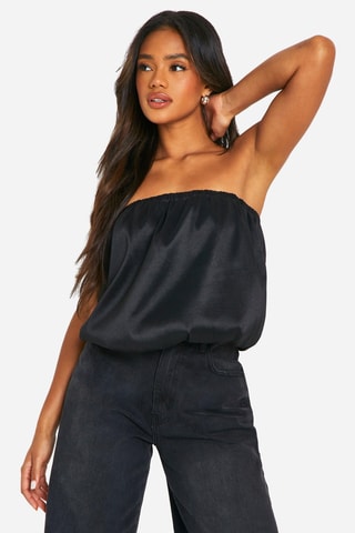 Strapless Top - Zwart