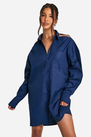 Blouse-jurk - Marineblauw