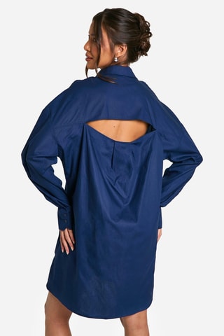 Blouse-jurk - Marineblauw