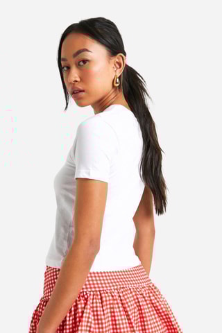 Cropped T-shirt - Wit