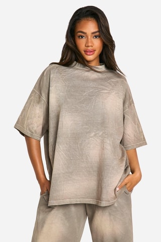 Oversized T-shirt - Taupe