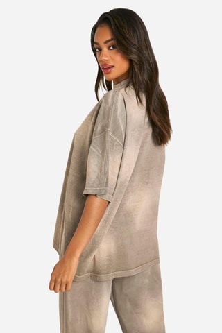 Oversized T-shirt - Taupe